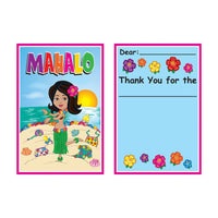 Hula Baby Thank You Notes - Bulk 96 Pack