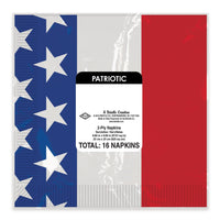 Patriotic Beverage Napkins, party supplies, decorations, The Beistle Company, Patriotic, Bulk, Holiday Party Supplies, 4th of July Political and Patriotic, 4th of July Party Decorations, Miscellaneous 4th of July Party Decorations