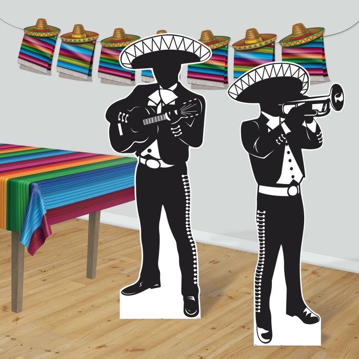 8 Pack Bulk Mariachi Silhouette Stand-Ups