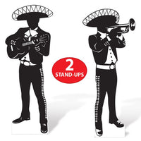 8 Pack Bulk Mariachi Silhouette Stand-Ups