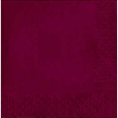 500 pc Bulk Burgundy Luncheon Napkins 3 ply