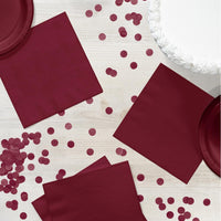 500 pc Bulk Burgundy Luncheon Napkins 3 ply