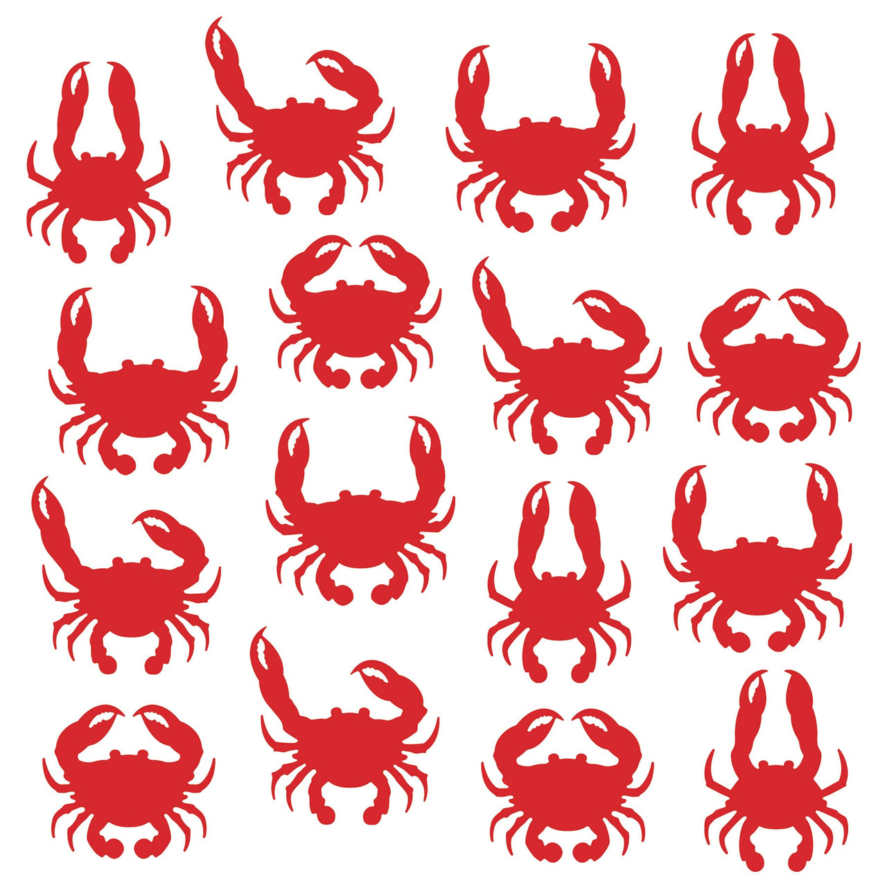 Crab Cutout Decorations - Bulk 192 Pack