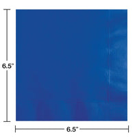500 pc Bulk Cobalt Blue Luncheon Napkins 3 ply
