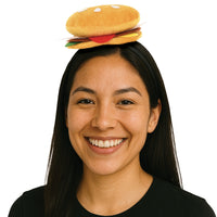 12 Pack Bulk Fun Hamburger Headband Perfect for Parties!