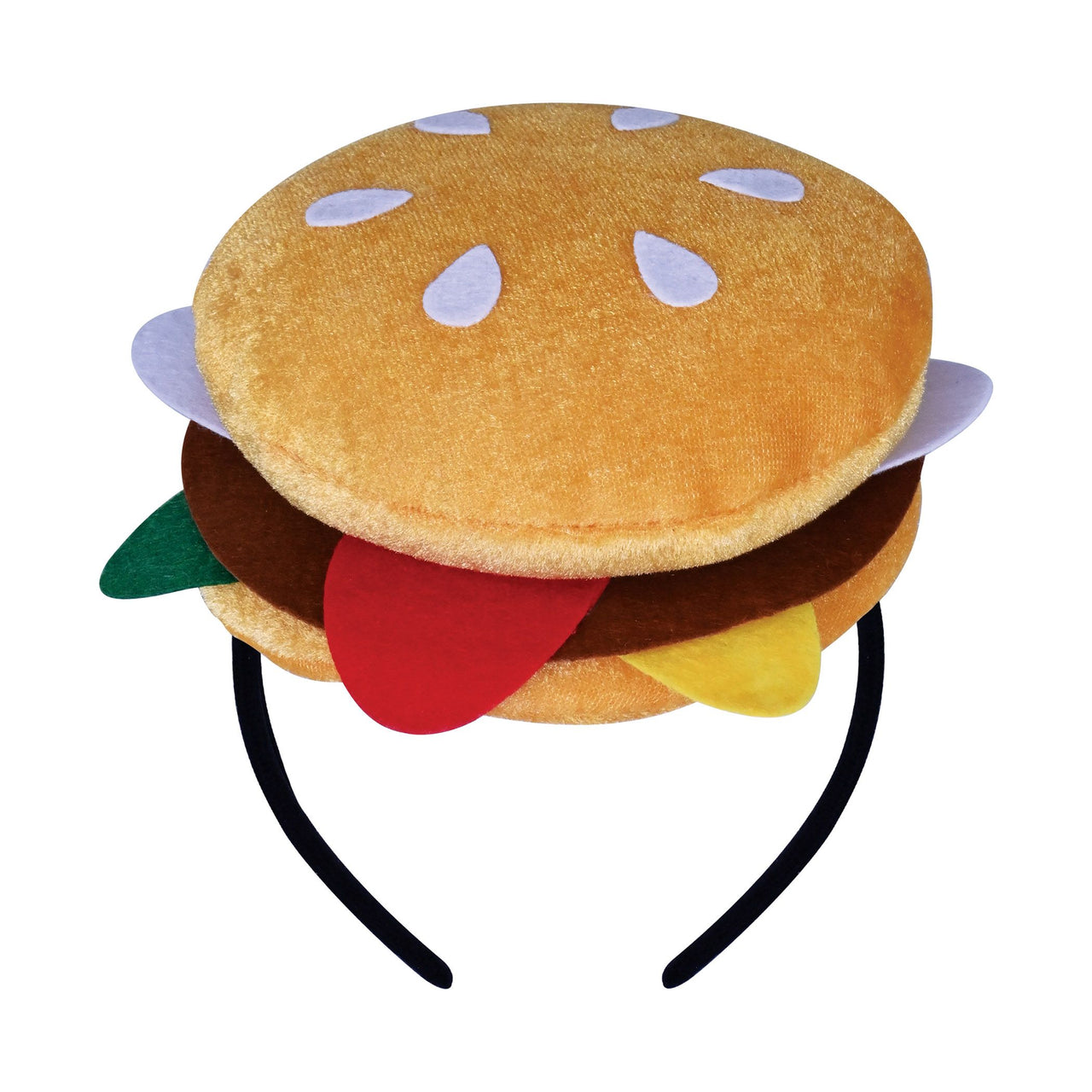 12 Pack Bulk Fun Hamburger Headband Perfect for Parties!