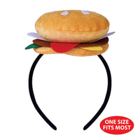 12 Pack Bulk Fun Hamburger Headband Perfect for Parties!