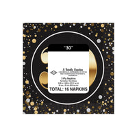 192 Pack Bulk 30th Birthday Beverage Napkins 2-Ply Birthday Party Supplies
