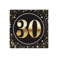 192 Pack Bulk 30th Birthday Beverage Napkins 2-Ply Birthday Party Supplies