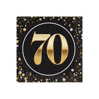 192 Pack Bulk 70th Birthday 2-Ply Beverage Napkins