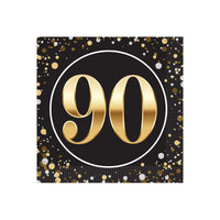 90th Birthday Beverage Napkins - 2-Ply Party Supplies