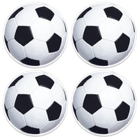 Soccer Ball Placemats - 4 Pack, 13-inch Sporty Table Decor