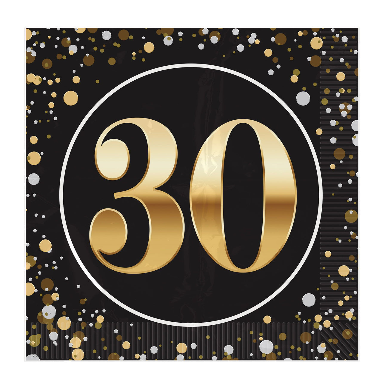 192 Pack Bulk 30th Birthday Luncheon Napkins 2-Ply