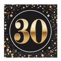 192 Pack Bulk 30th Birthday Luncheon Napkins 2-Ply