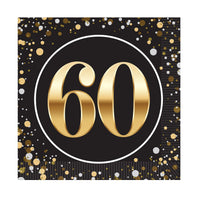 60th Birthday Luncheon Napkins - 16 Ct, 2-Ply Party Napkins