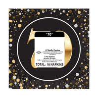 192 Pack Bulk 70th Birthday Luncheon Napkins 2-Ply Party Supplies