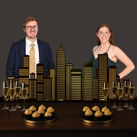 4 Pack Bulk Cityscape Stand-Up Prop 5ft 9in Awards Night & Heroes