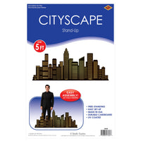 4 Pack Bulk Cityscape Stand-Up Prop 5ft 9in Awards Night & Heroes