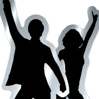 8 Pack Bulk Retro 70s Silhouette Stand-Ups Groovy Party Decor