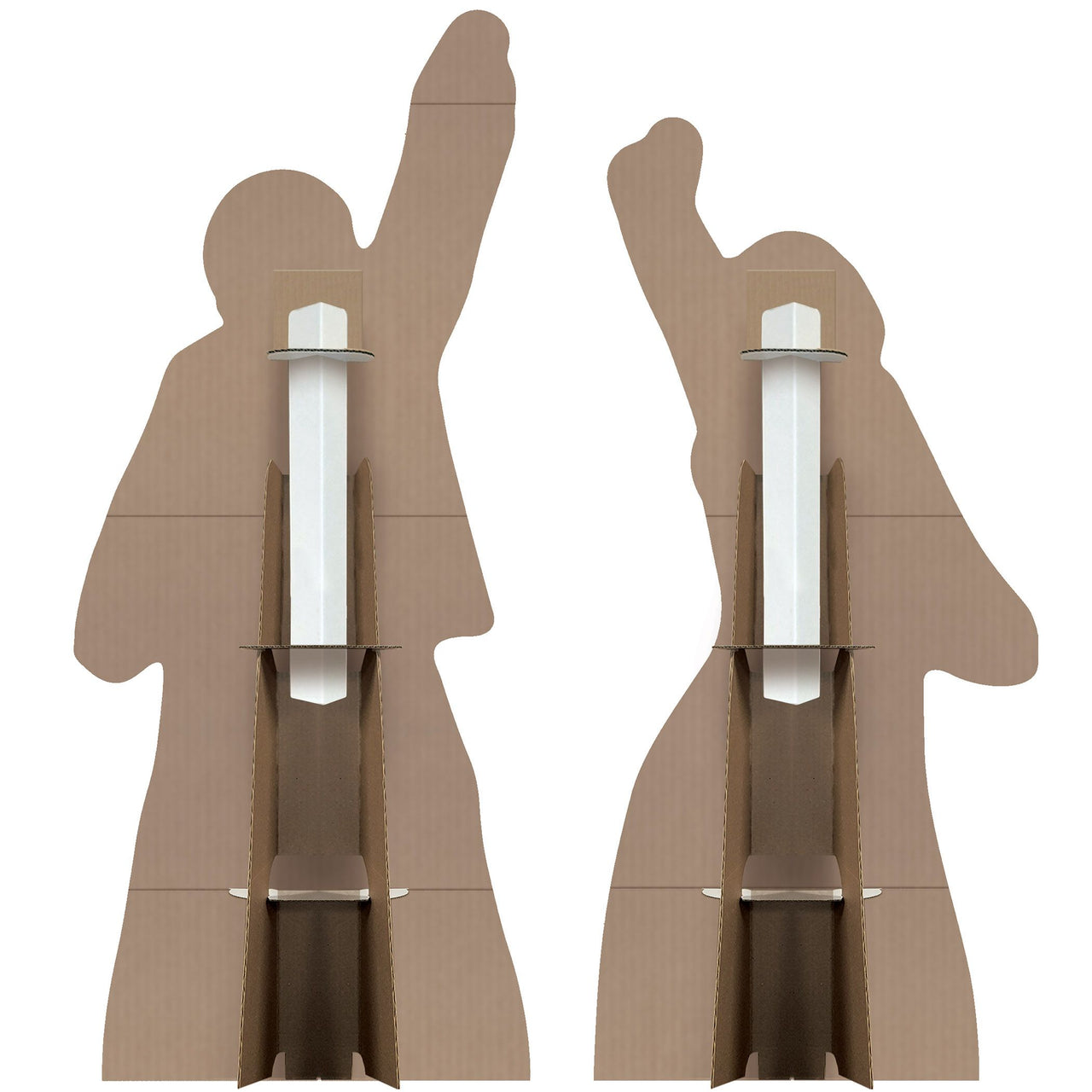 8 Pack Bulk Retro 70s Silhouette Stand-Ups Groovy Party Decor