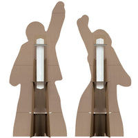 8 Pack Bulk Retro 70s Silhouette Stand-Ups Groovy Party Decor