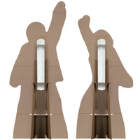 Retro 70s Silhouette Stand-Ups - Groovy Party Decor (2-Pack)