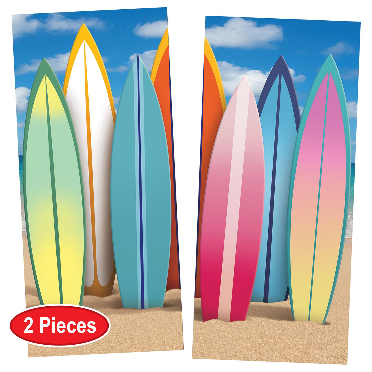 Retro 70s Silhouette Stand-Ups - Groovy Party Decor (2-Pack)