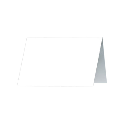 Elegant White Place Cards - 50 Pcs for Weddings & Events