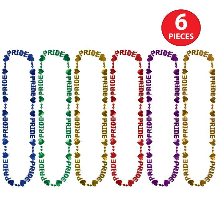 60 Pack Bulk Pride Beads-of-Expression Rainbow Novelty Beads - view 5