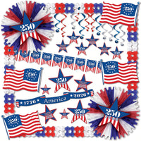 Semiquincentennial Patriotic Decorating Kit - 30 Pieces