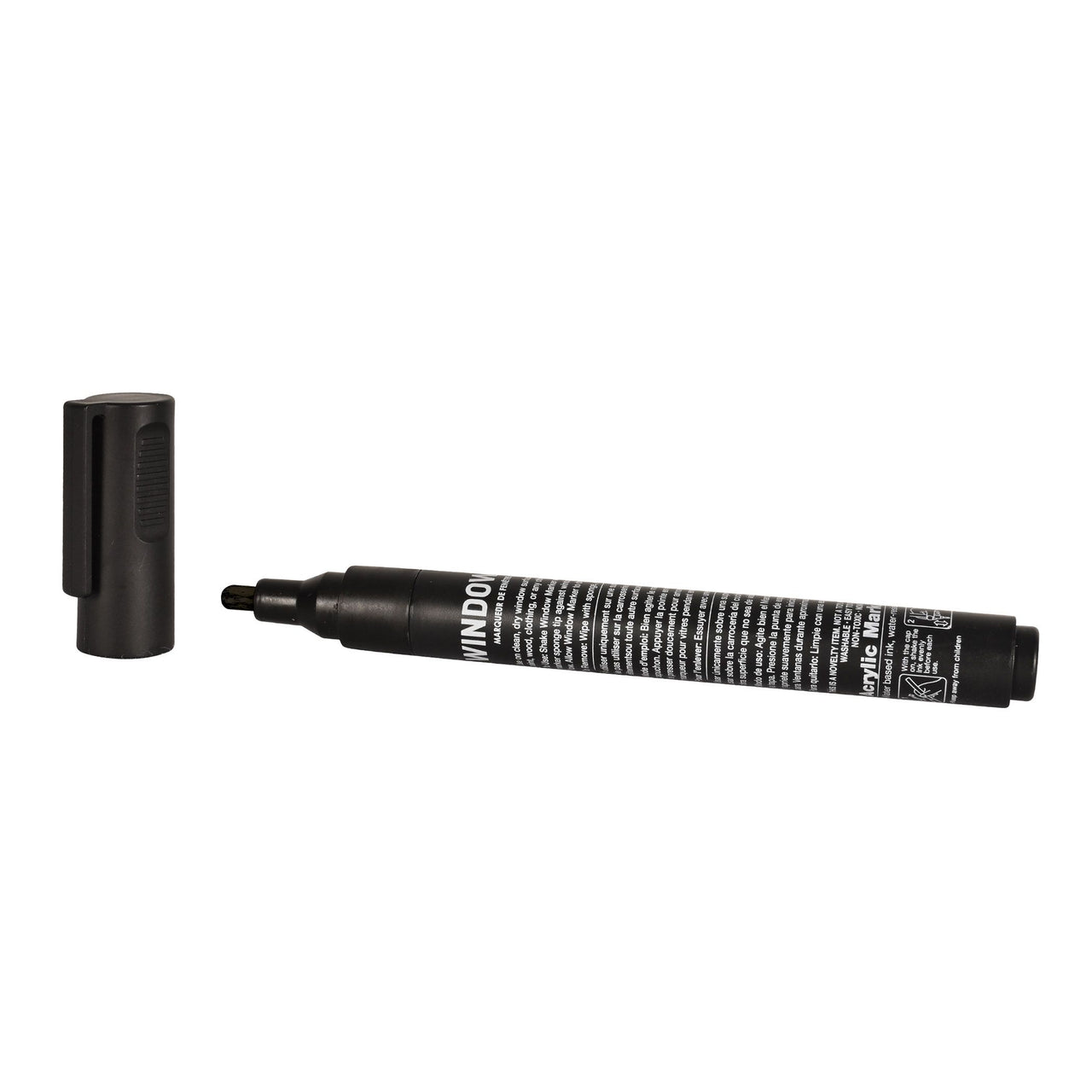 24 Pack Bulk Black Washable Window Marker Indoor & Outdoor Use