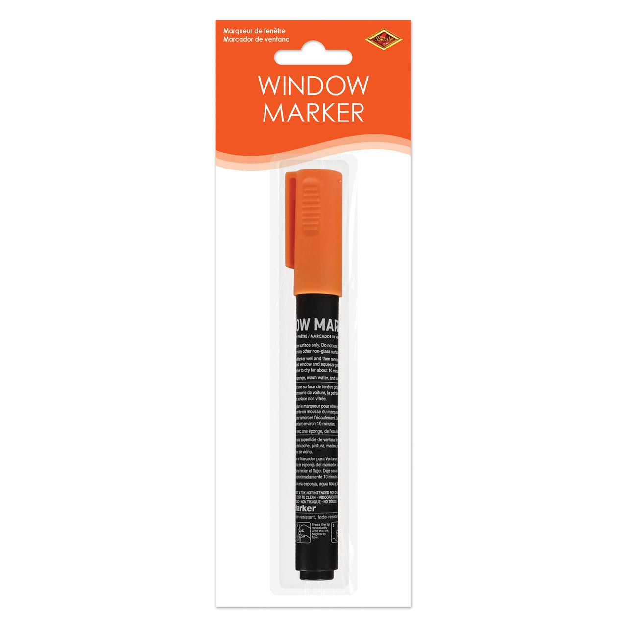 24 Pack Bulk Orange Window Marker Washable & Non-Toxic for Spirit & School