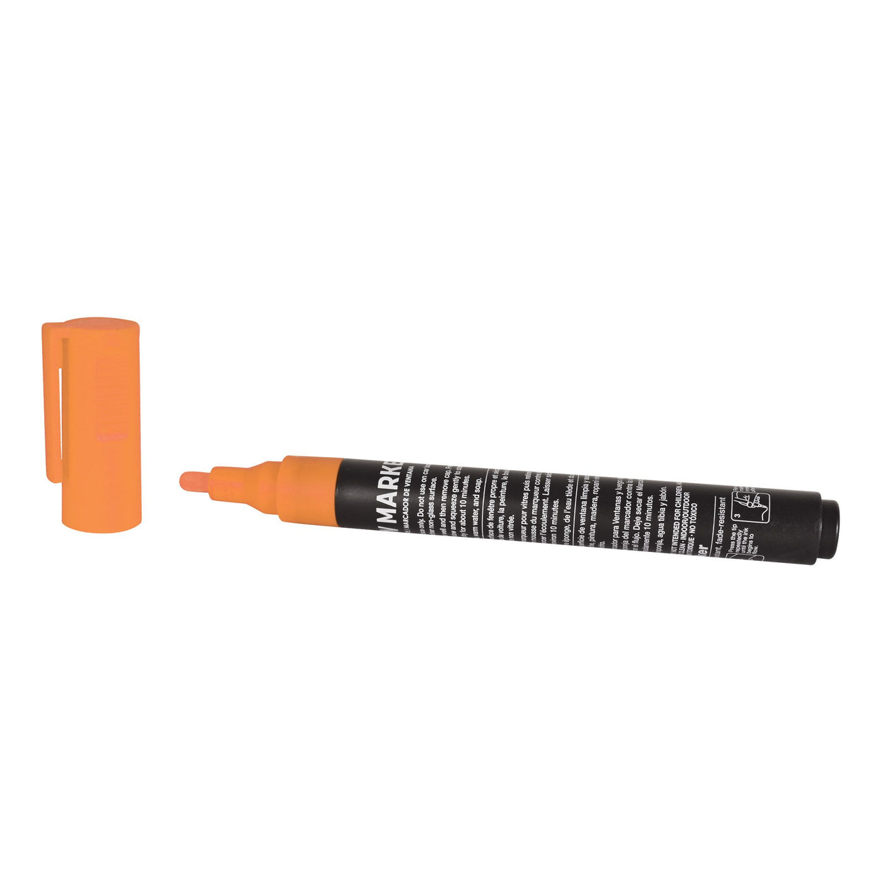24 Pack Bulk Orange Window Marker Washable & Non-Toxic for Spirit & School