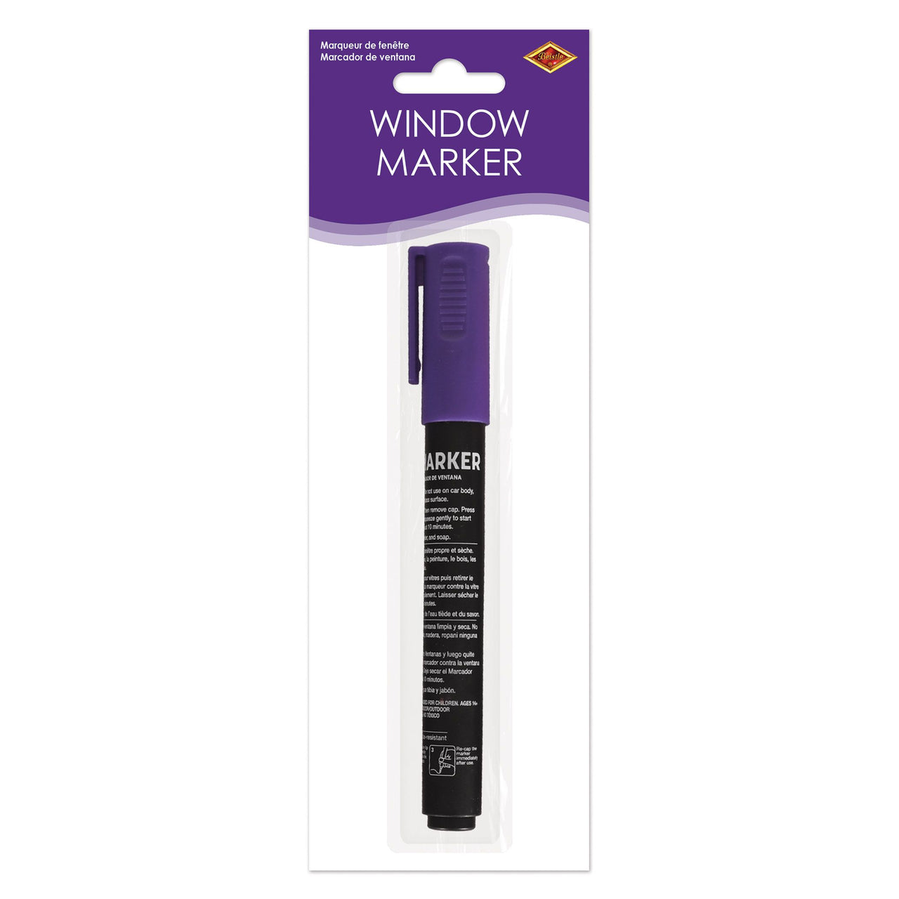 24 Pack Bulk Purple Washable Window Marker Indoor & Outdoor Use