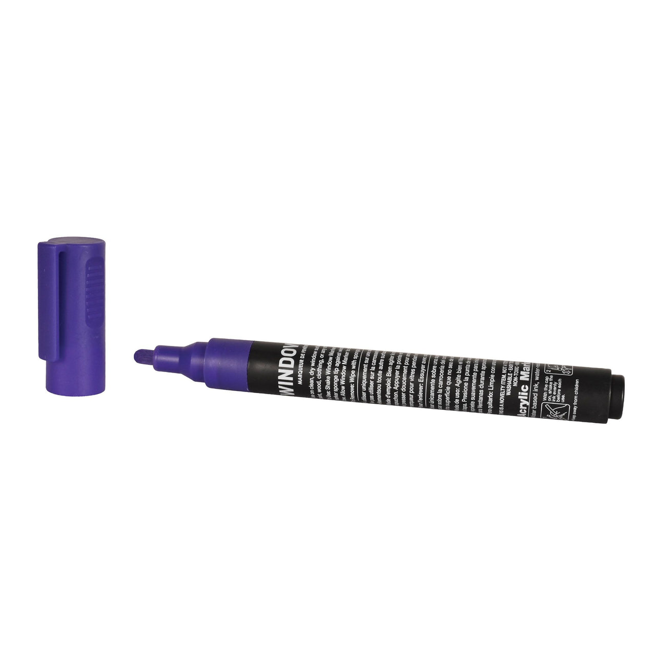 24 Pack Bulk Purple Washable Window Marker Indoor & Outdoor Use