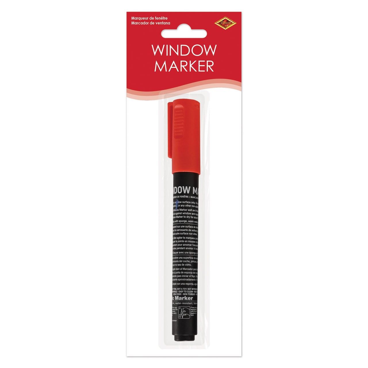 24 Pack Bulk Red Washable Window Marker Indoor & Outdoor Use