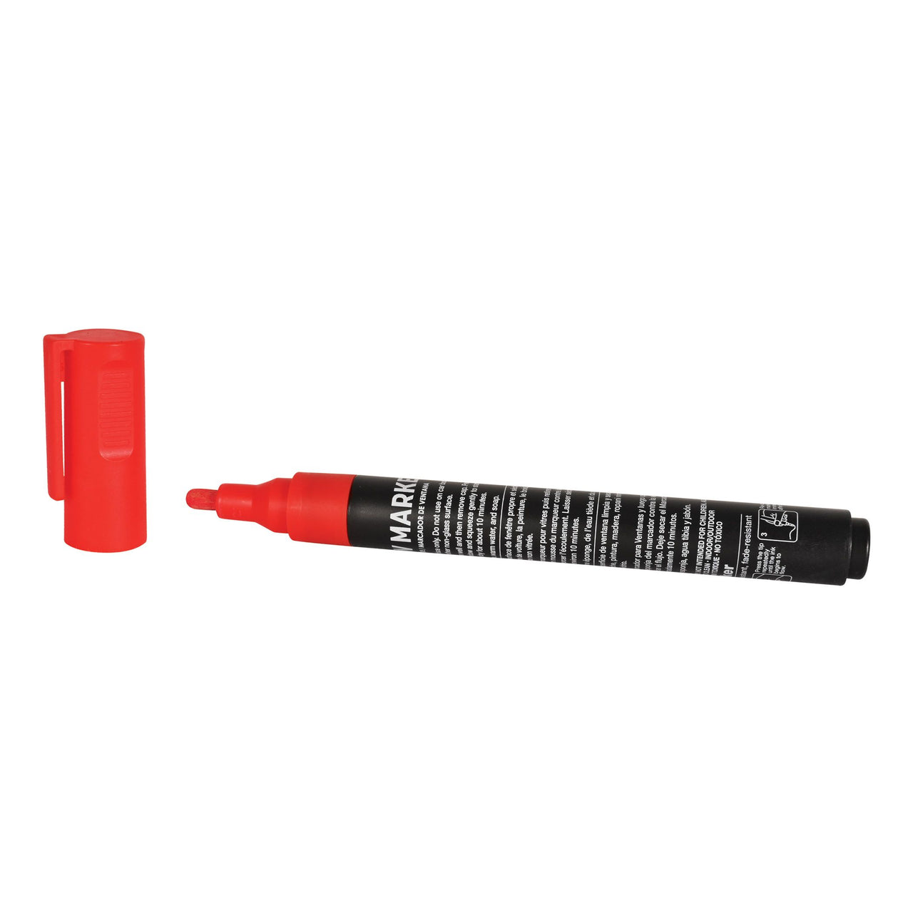 24 Pack Bulk Red Washable Window Marker Indoor & Outdoor Use