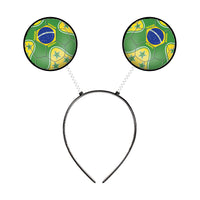 Brasil Soccer Boppers Headband - Game Day Fan Accessory