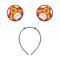 Spain Flag Boppers Headband - Soccer & Sports Fan Accessory