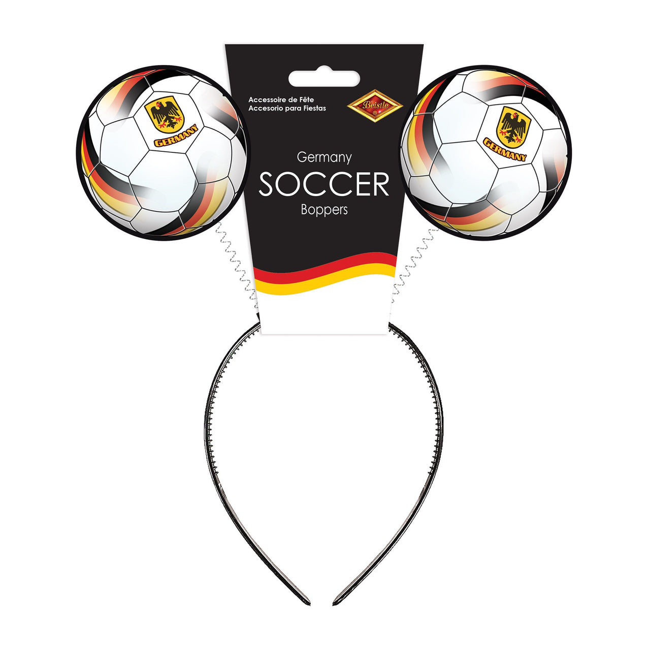 12 Pack Bulk Germany Soccer Boppers Headband Sports Fan Accessory