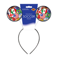 12 Pack Bulk Soccer Boppers Headband International Sports Fan Accessory