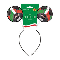 12 Pack Bulk Italy Flag Boppers Headband Soccer & Sports Fan Accessory