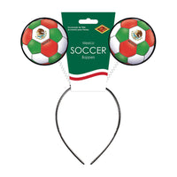 12 Pack Bulk Mexico Boppers Headband Soccer Fan Accessory