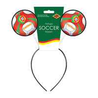12 Pack Bulk Portugal Soccer Boppers Headband Sports Fan Accessory