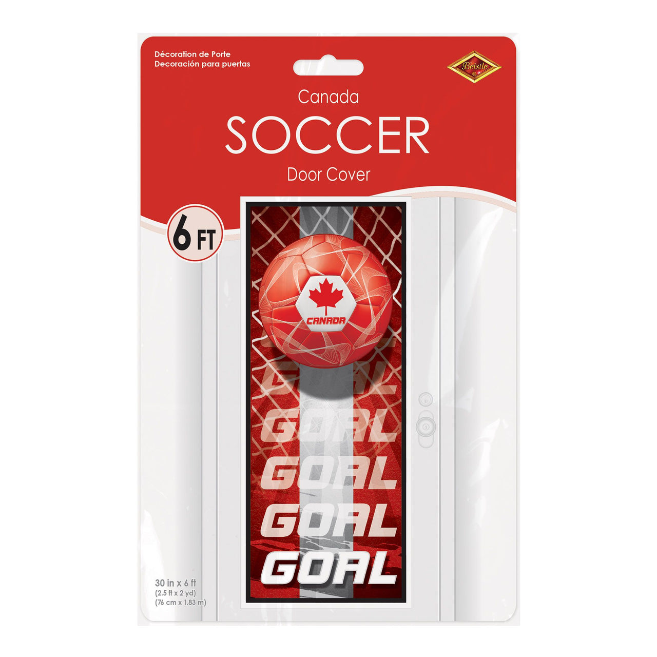 12 Pack Bulk Soccer Door Cover All-Weather Sports Decoration (6ft x 30in)