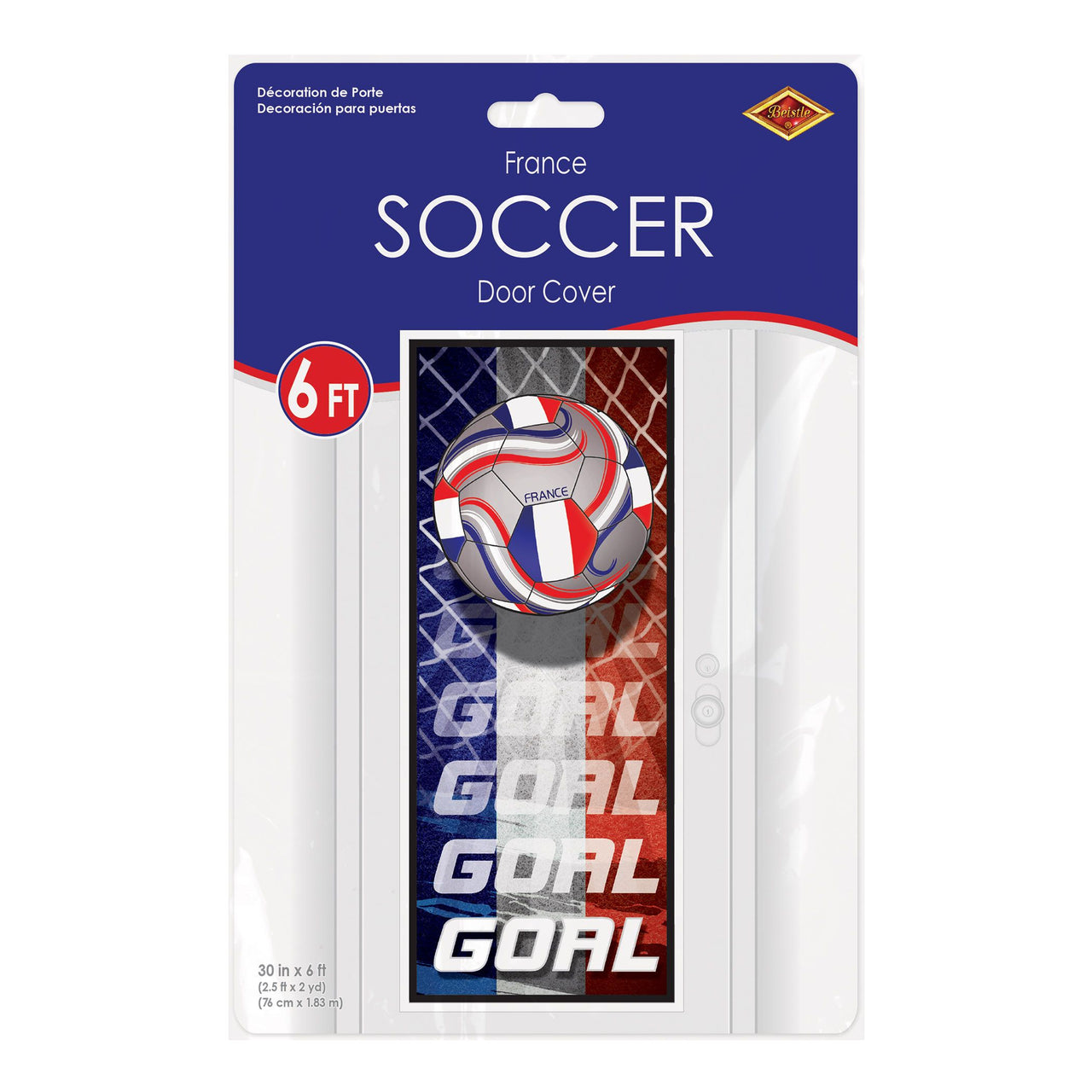 12 Pack Bulk France Soccer Door Cover All-Weather Sports Decor