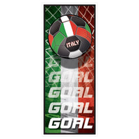 Italy Soccer Door Cover - All-Weather Sports Decor
