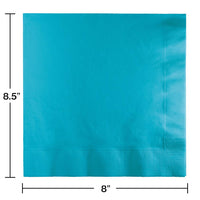 250 pc Bulk Bermuda Blue Dinner Napkins 3 Ply