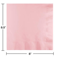 250 pc Bulk Classic Pink Dinner Napkins 3 Ply