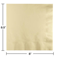 250 pc Bulk Ivory Dinner Napkins 3 Ply